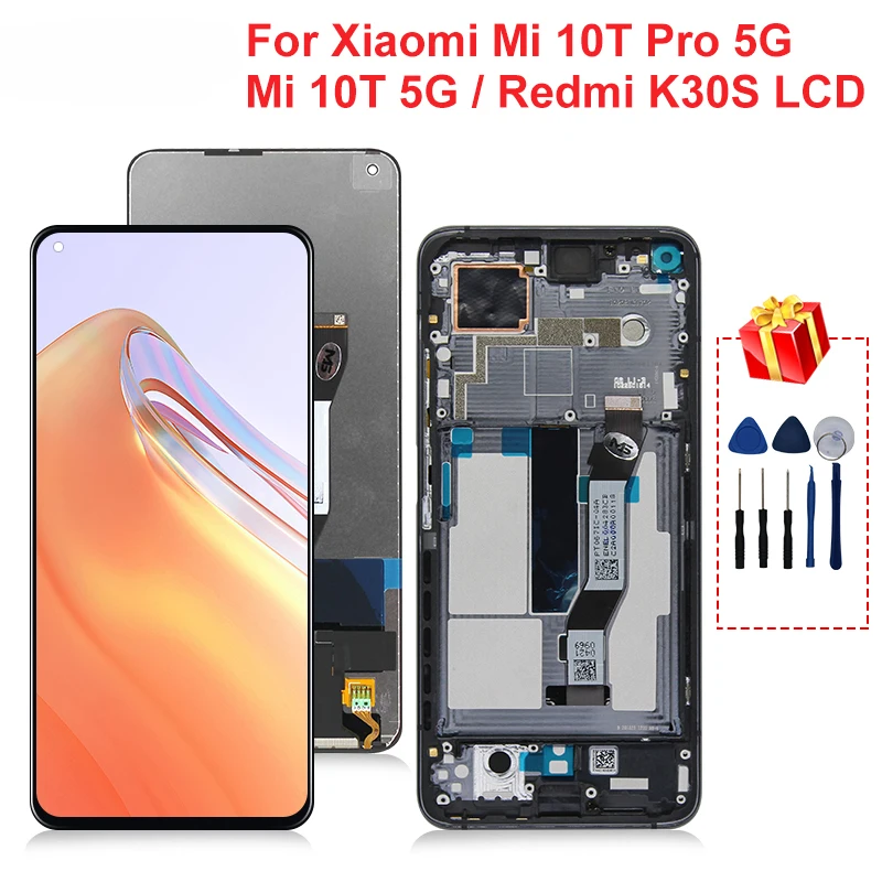 

Оригинальный дисплей 6,67 дюйма для Xiaomi Mi 10T 5G 10T Pro, ЖК-дисплей M2007J3SG для Redmi K30s, ЖК-дисплей, сменная деталь, дисплей M2007J3SC Mi10T