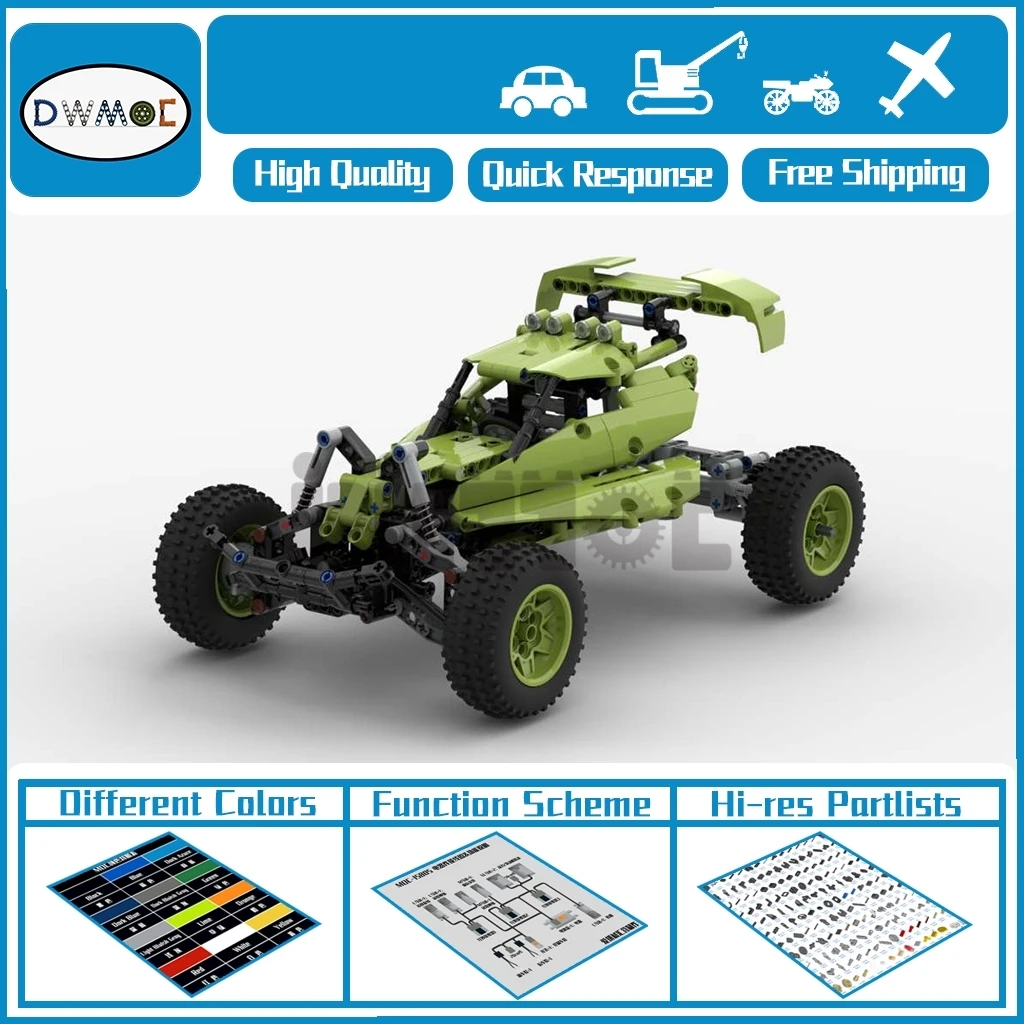 

Moc-77272 retro small off-road vehicle remote control 513pcs Boy Gift splicing building block technology assembly