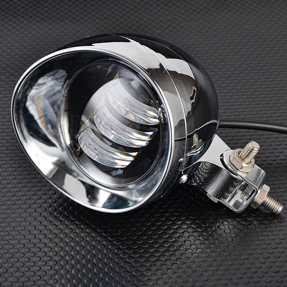 

Мотоциклетные светодиодные противотуманные фары, фара для Harley Bobber Chopper Cruisers Touring Custom Cafe Racer Motor Spot Driving Light