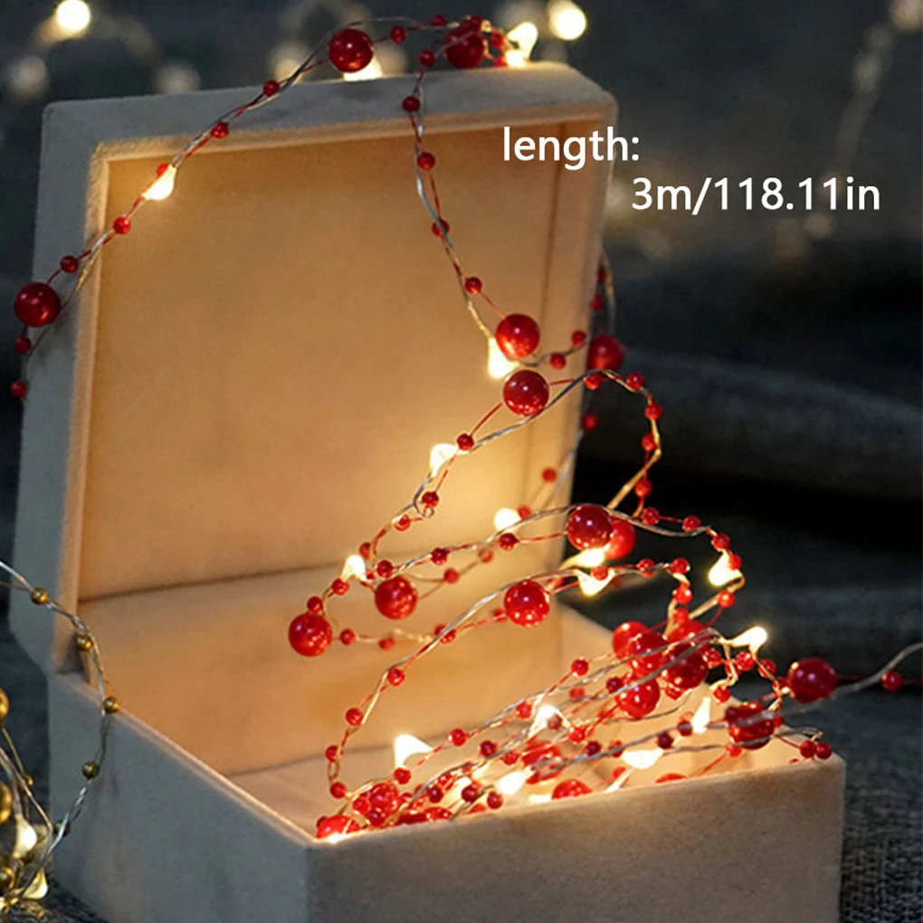 

Гирлянда светодиодная Пластиковая Гибкая с искусственным жемчугом, 2/3 м