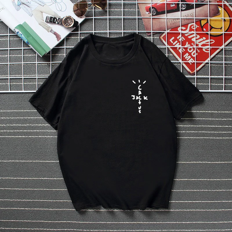 

New Jack Travis Scott Print T-Shirt Men Women fashion Oversized Cotton T-shirts Children Hip hop T-shirt Harajuku Men Clothing