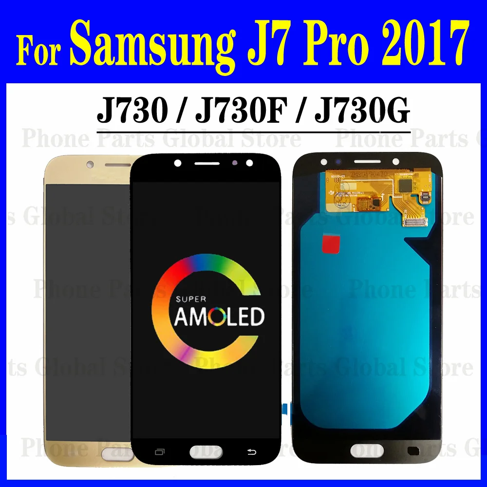 Супер Amoled ЖК-дисплей для Samsung Galaxy J7 Pro 2017 J730 J730F сенсорная панель дигитайзер экрана