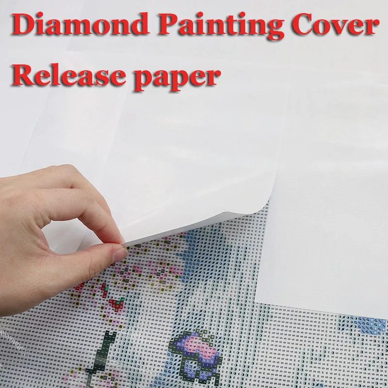 

20/30/50pcs Pack DIY Diamond Painting Accessories Tool Release Paper Canvas Cover Replacement Convenient Cover shape sticker