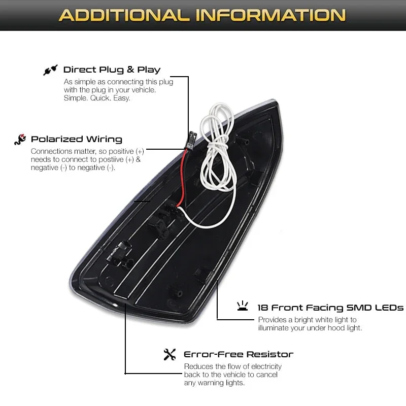 2x белая/янтарная последовательная вспышка светодиодное боковое зеркало DRL