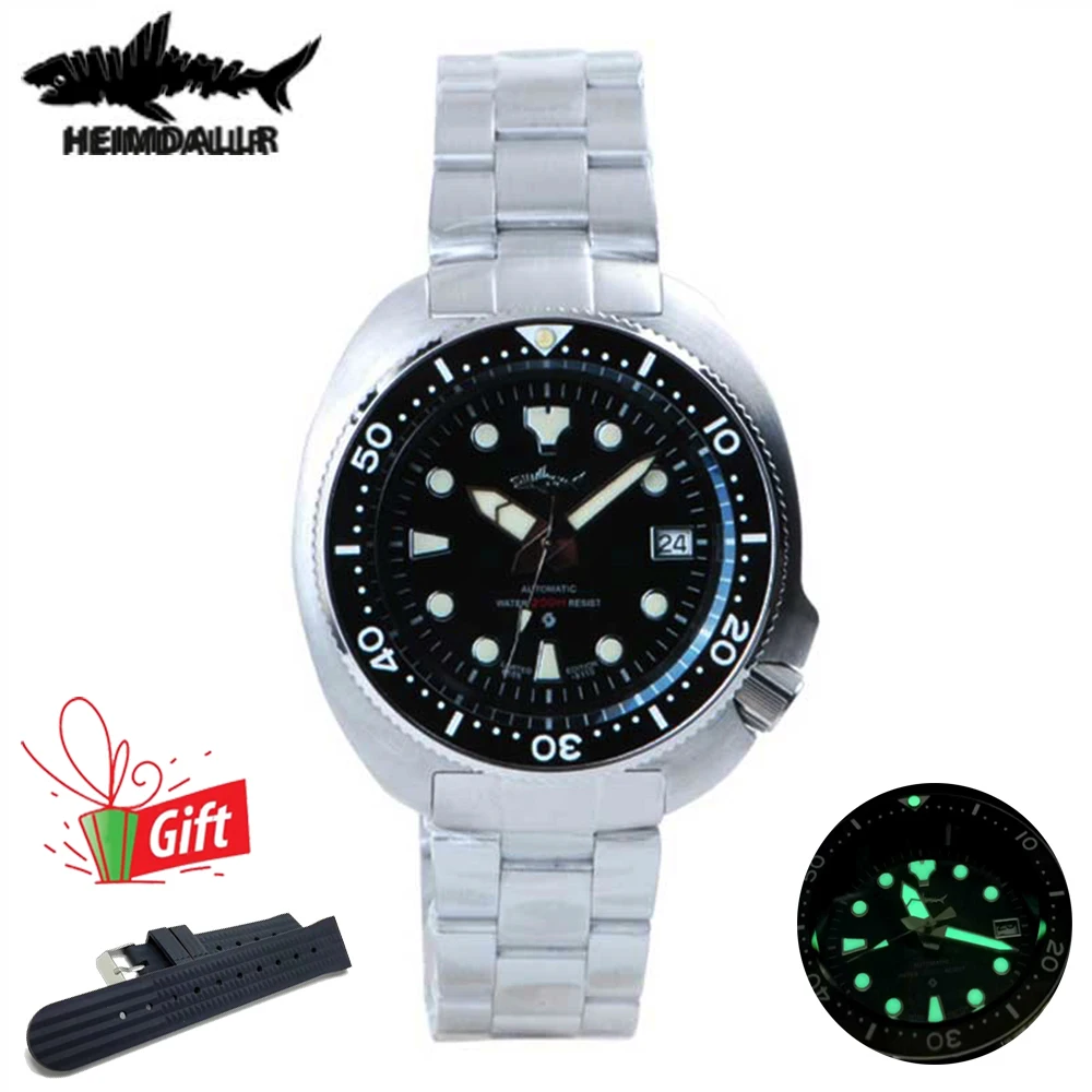 

HEIMDALLR Abalone Watch Men Sapphire Ceramic Ring Luminous 316L 200M Waterproof NH35A Automatic Mechanical Steel Dive Watch