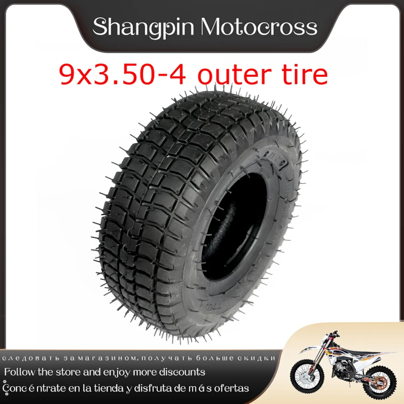 

9 Inch 9x3.50-4 Wheel Pneumatic Tire and Rim Combination For High Quality Gas Scooter Skateboard Pocket Bike Electric Tricycle