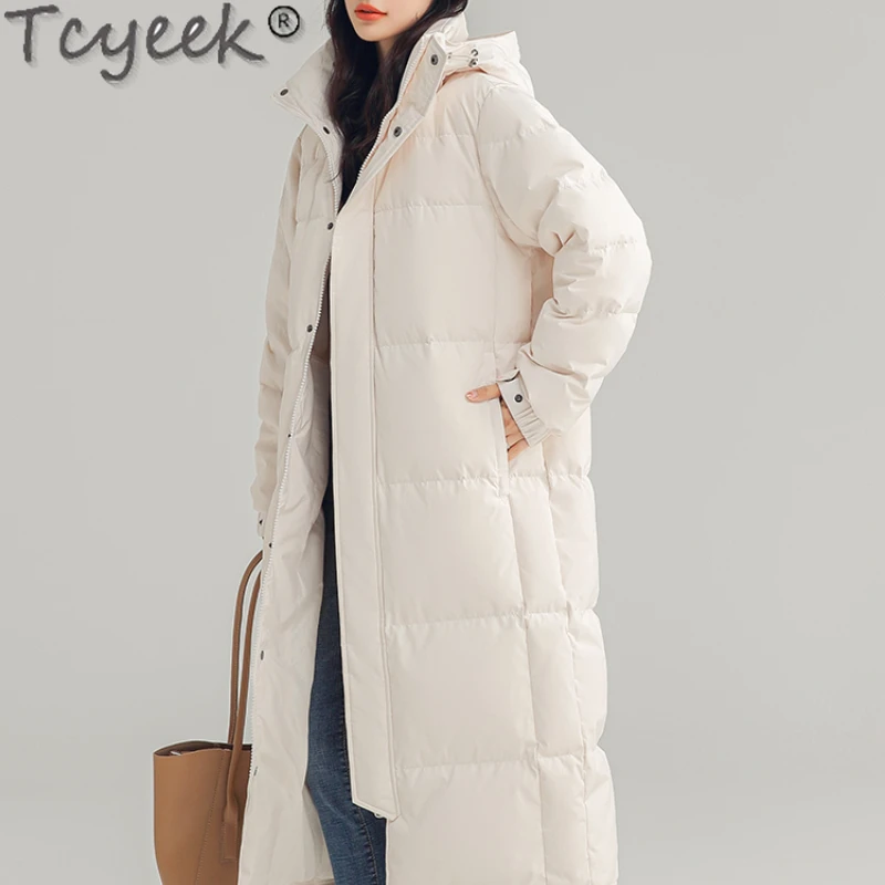 

Tcyeek Women's Winter Jackets 2022 Loose Long Puffer Jacket Women Clothes Thicken Warm Coat Female Casaco Inverno Feminino