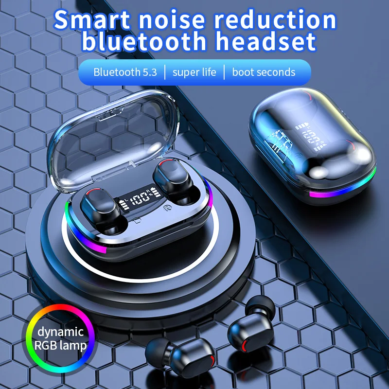 TWS-наушники K10 Air Pro с поддержкой Bluetooth и светодиодным дисплеем (art.: 3920bf846efd5) - 3920bf846efd5