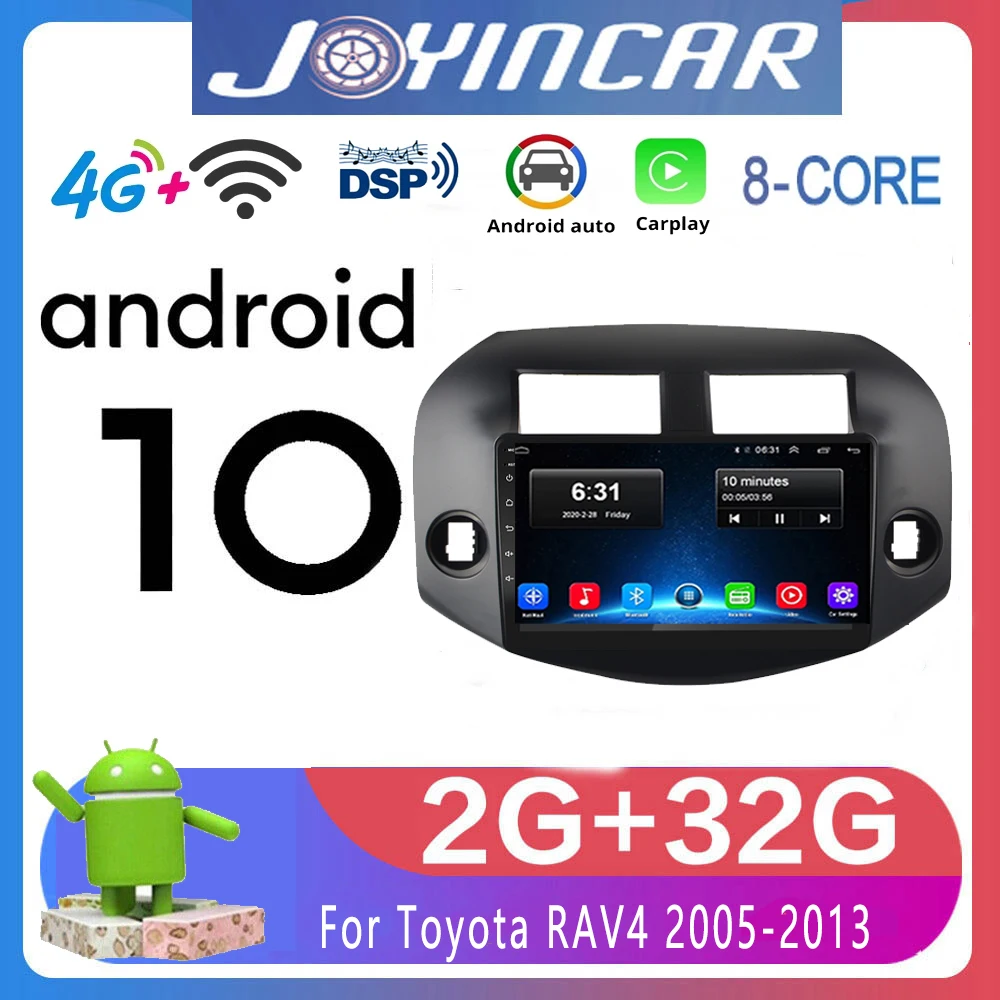 

8-ядерный DSP RDS Android 10 QLED 1024*600 автомобильный медиа-плеер для Toyota RAV4 2 XA30 2005-2012 CarPlay GPS навигация 4G LTE WiFi головное устройство