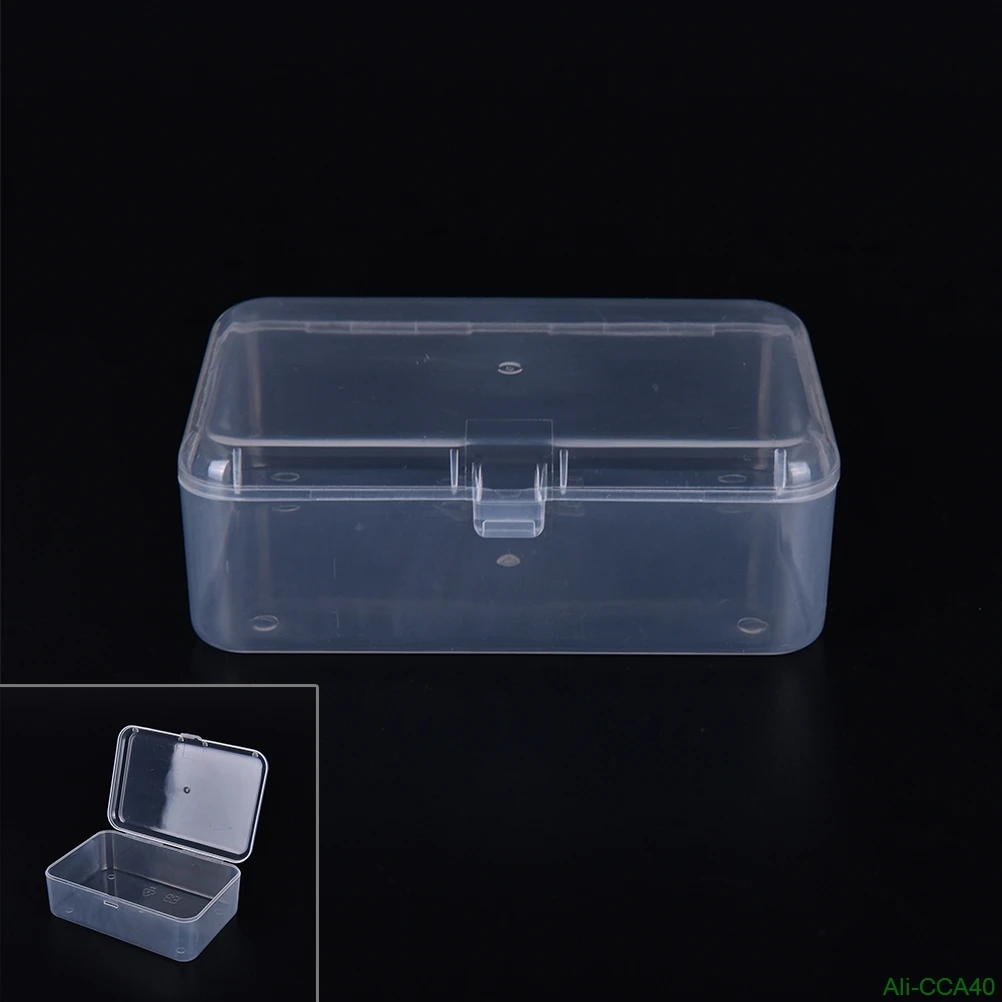

Small Plastic Transparent With Lid Collection Container Case Storage Box