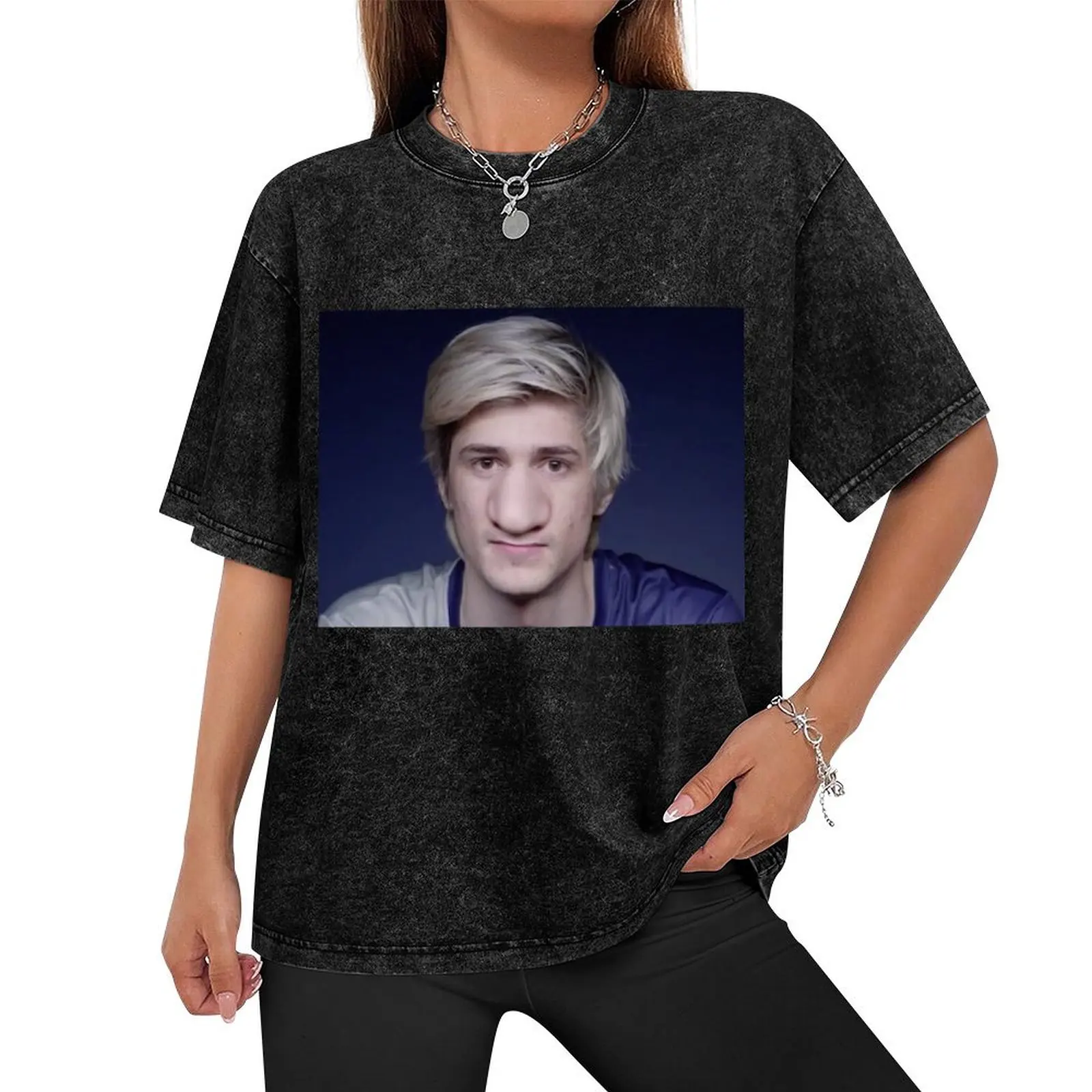 Футболка xQc Schnoze милая одежда спортивная мужская для фанатов