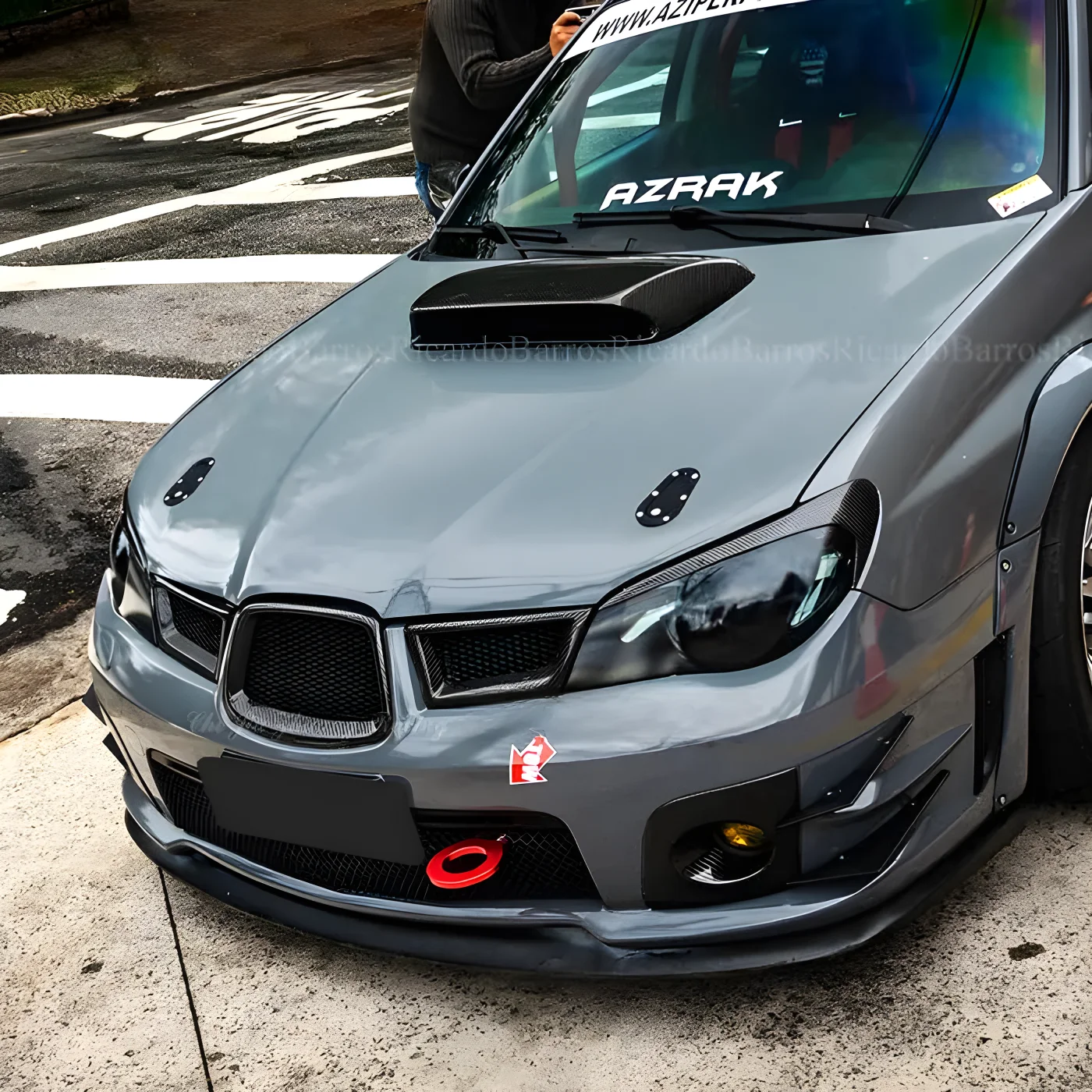 

Автомобильные фары, губы, брови, подходят для Subaru Impreza GDF WRX STI 9 2006 2007, аксессуары из настоящего углеродного волокна, тюнинговый комплект кузова