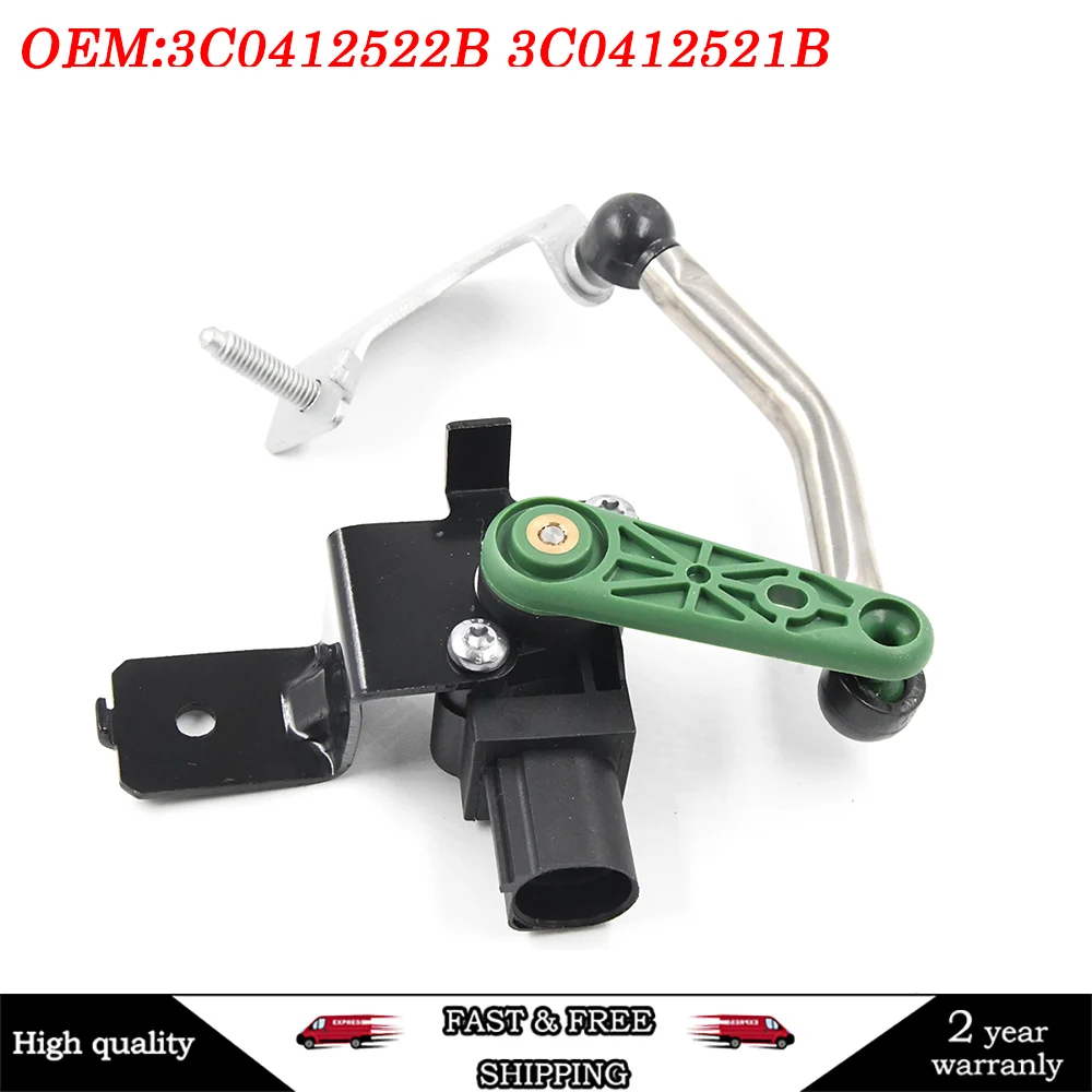 

Датчик уровня передней правой и левой фары 3C0412522B 3C0412521B, Аксессуары для VW Golf, Tiguan, Passat CC, EOS, Rabbit, GTI