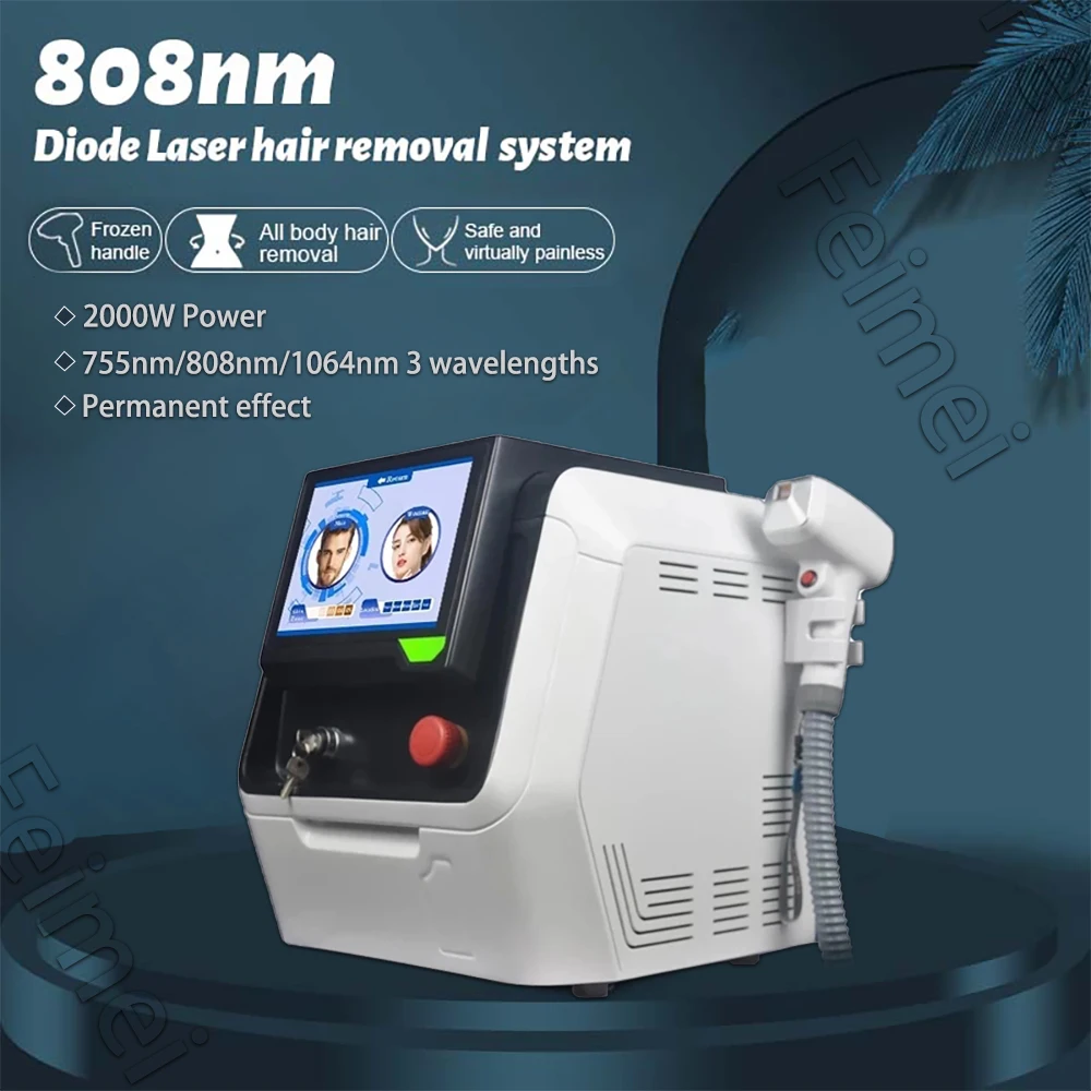 

1200W 755 808 1064nm Diode Laser Hair Removal Permanent Beauty Machine Professional Cristal Depilator Trending Products 2022