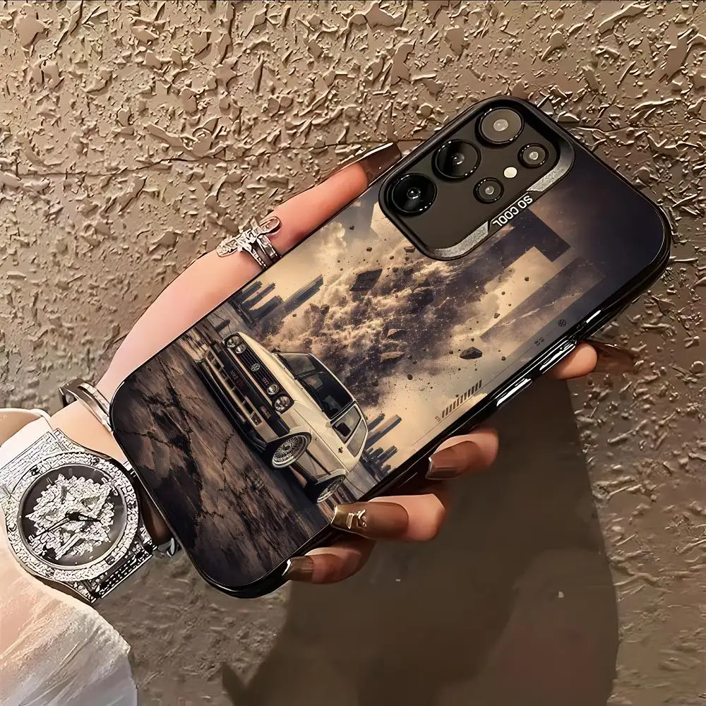 Фото Модный чехол GTI для Samsung Galaxy S26 S25 S24 S23 S22 S21 S20 Note20 Plus Ultra, цветной серебристый №5