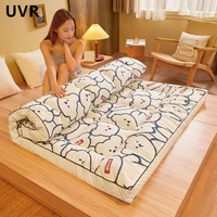 uvr three dimensional mattress thickened down velvet warm soft cushion foldable student dormitory single double floor mat tatami