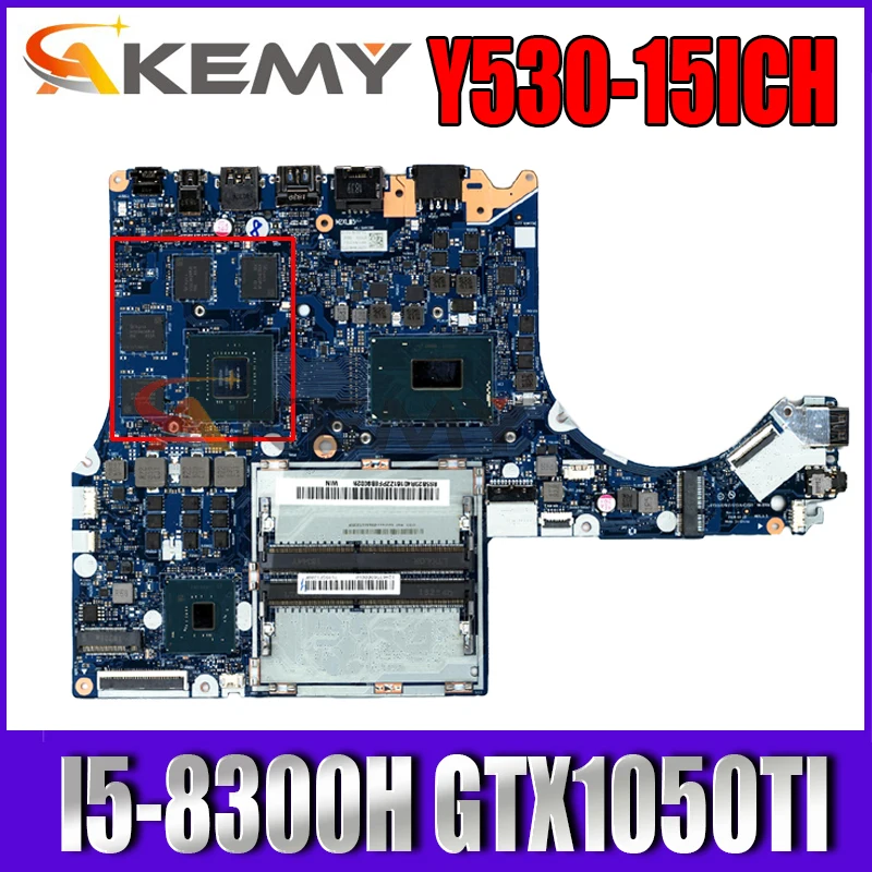 

NM-B701 For Lenovo Y530-15ICH laptop motherboard with CPU I5-8300H SR3Z0 GPU GTX1050TI N17P-G1-A1 DDR4 100% Fully Tested