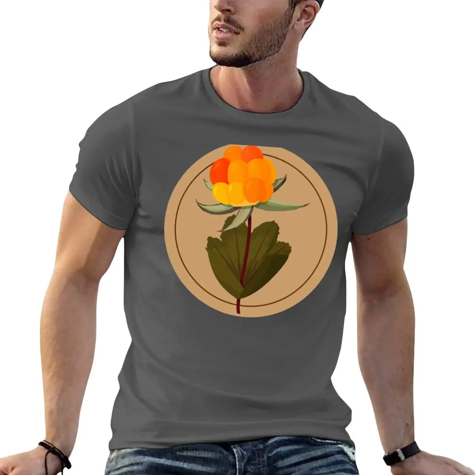 Мужская футболка с рисунком цветов Cloudberry