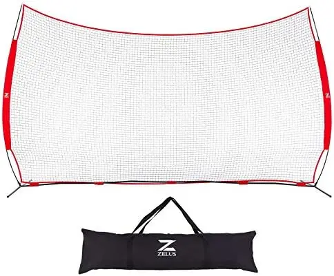 

& 16x10ft Barricade Backstop Net, Sports Barrier Net, Practice Net for Baseball Softball Lacrosse Soccer Basketball and Mor