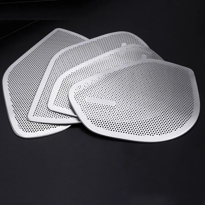 

Aluminium Alloy Silver Car Door Speaker Cover Trim For Jaguar F-Pace f pace x761 2016 Set of 4 pcs YYU