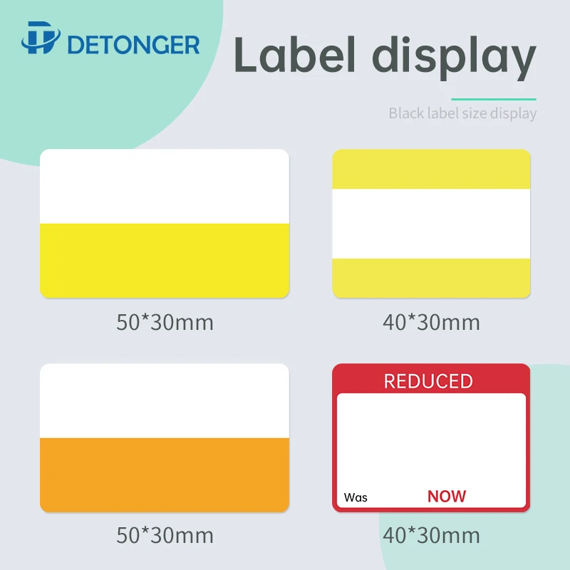Фото DETONGER Thermal Label Printer Supermarket Convenience Store Retail Store Price Stickers Price Tag №2