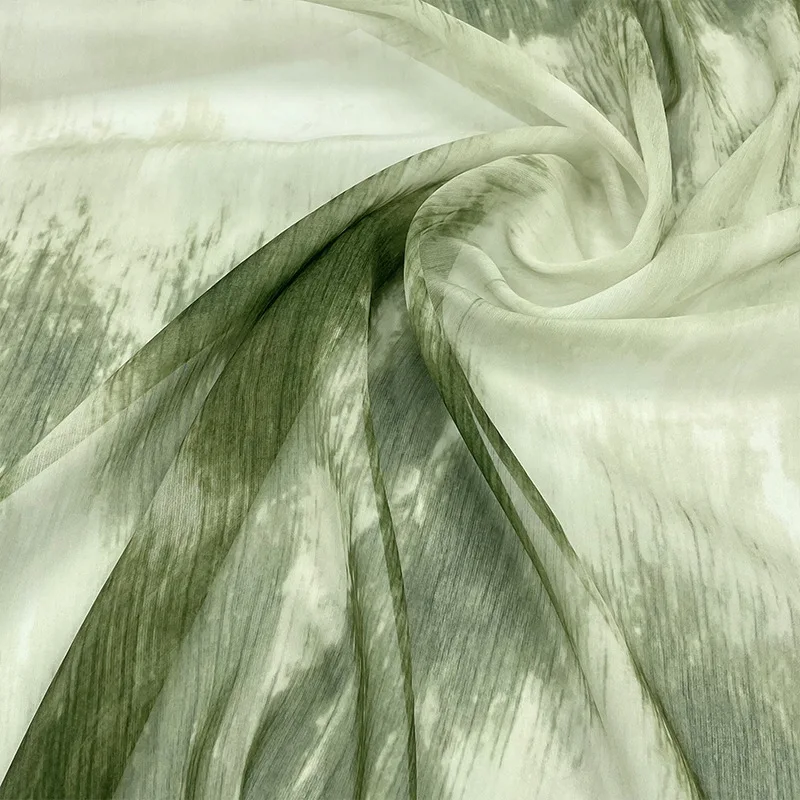 

Pale Green Glossy Pleated Fabric Stripes Satin Fabric Pleated Dress Clothing Making Wide 150cm Sold By Meter