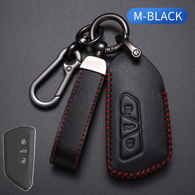 

Gel Car Key Cover For VW Volkswagen Golf 8 Mk8 2020 Skoda Octavia 3 Buttons Smart Keyless Remote Control Cases Keychain Holder