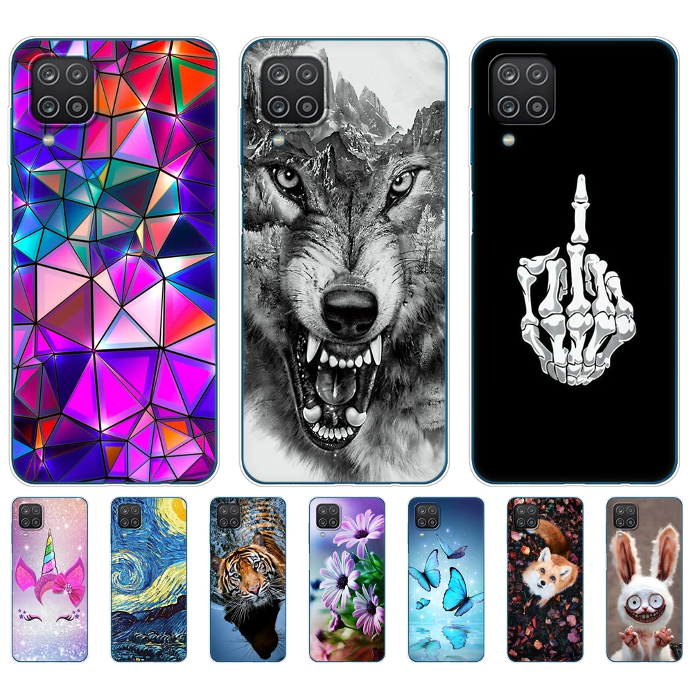 For Samsung A12 Case Soft Silicon Tpu Back Phone Cover For Samsung Galaxy A12 GalaxyA12 A 12 SM-A125F a125 Bumper 6.5inch fruit