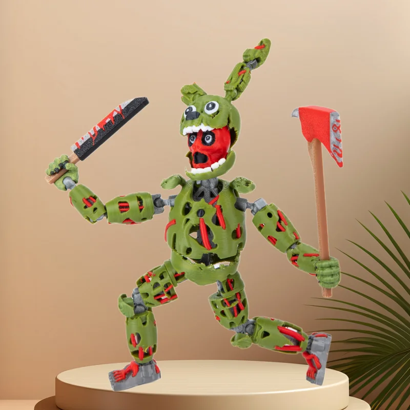 Фото 3D-печатная фигурка Five Nights At Harem 3 Springtrap T13, оригинальная подвижная коллекционная игрушка для фанатов, декор, подарок, в наличии №4