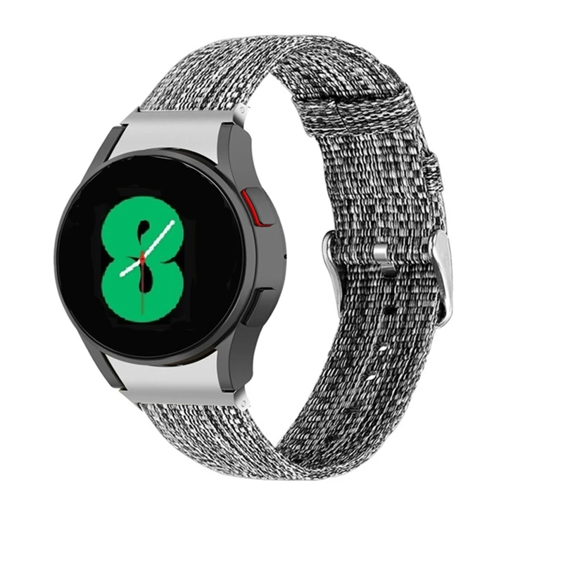 

No Gaps Nylon Watchbands for Samsung Galaxy Watch 4 Classic 42mm 46mm Canvas Strap Galaxy Watch 4 5 44mm 40mm 5pro 45mm Bracelet