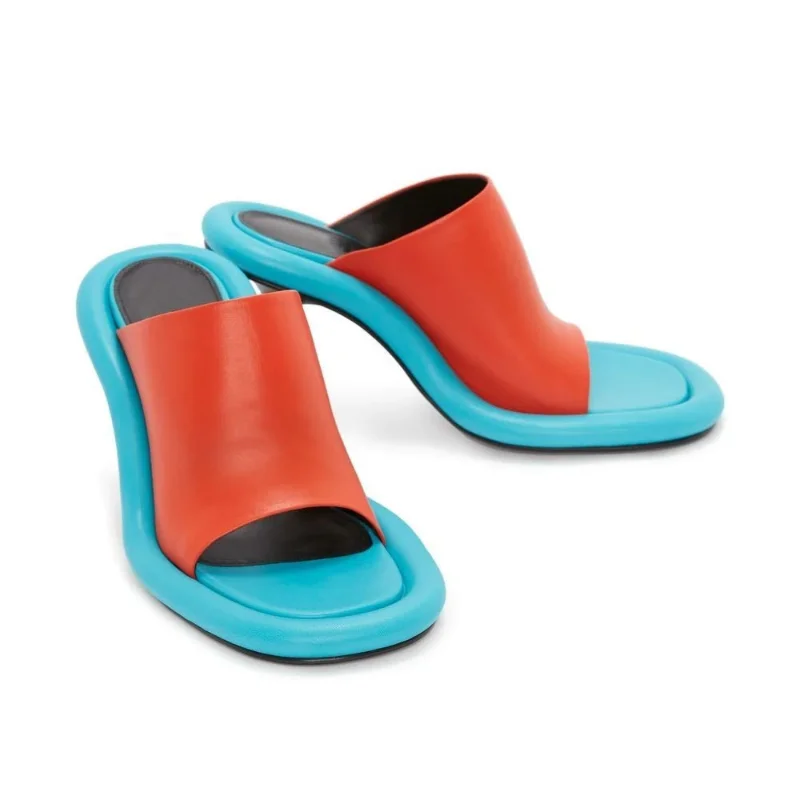 2023 Summer New Women's Fish Mouth Sandals Fashion High Heel Casual Slippers Sexy Banquet Women's Shoes Large 43 Slippers Women