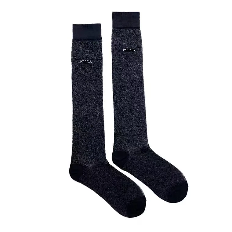 Women new golf socks cotton breathable knee high socks