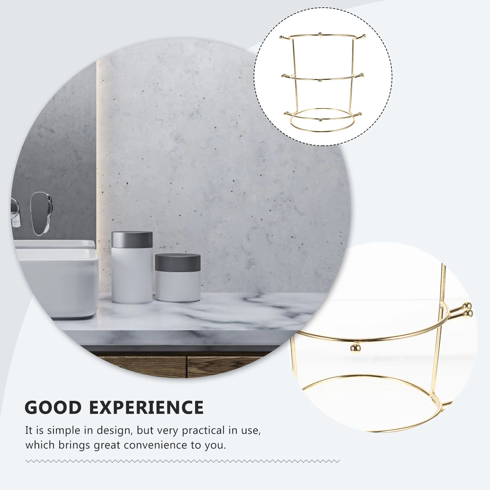 Holder Rack Display Organizer Headband Stand Hairstorage Jewelry Necklace Alloy Hairband Headpiece Home Headwear Bands Hoops