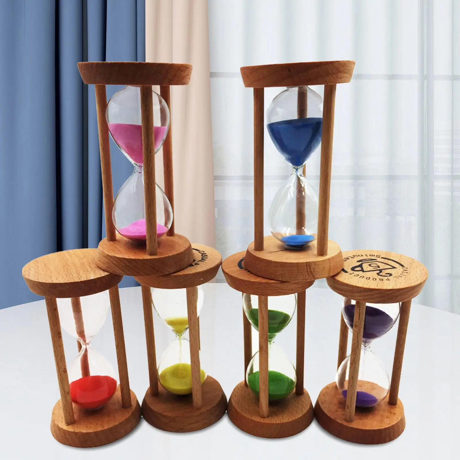 6x красочный песочный таймер зубная щетка часы песочные для игр центр раннего