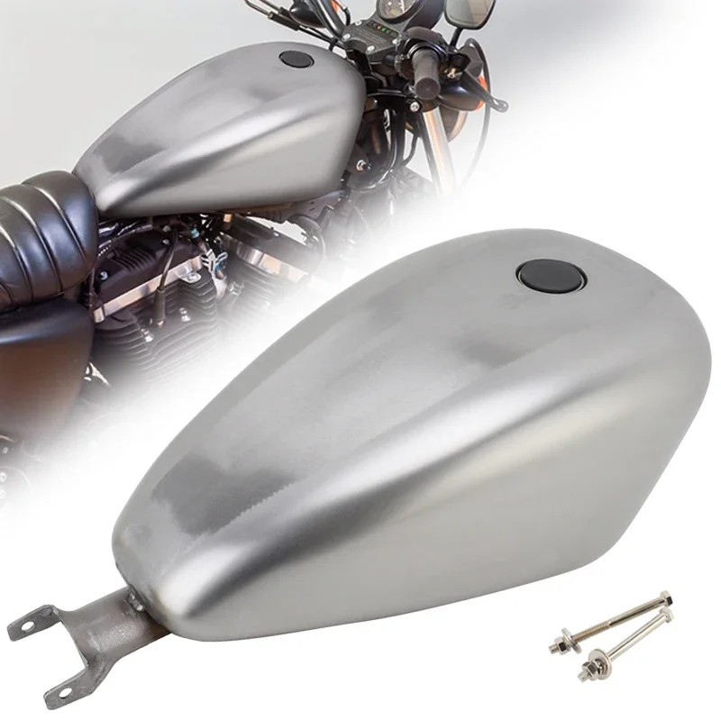 Мотоцикл 14 4 л 3 8 галлона Железный Ретро Бензин Мазут Бак Газа Для Harley Sportster XL 883 1200