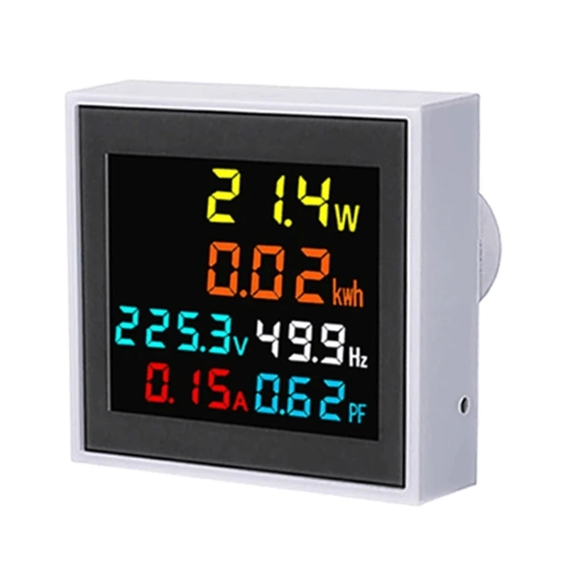 

Digital Voltmeter Ammeter Electric Energy Monitors Watt kWh Meter Power Factor Meter Current Voltage Amperage- Tester