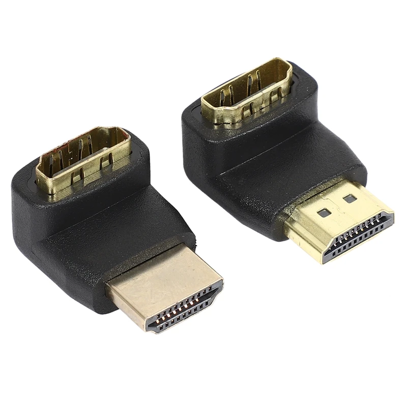 

Переходник HDMI (штекер/разъем) 3D и 4К комбинированный, Угловой 90 градусов и 270 градусов (угловой HDMI, правый)