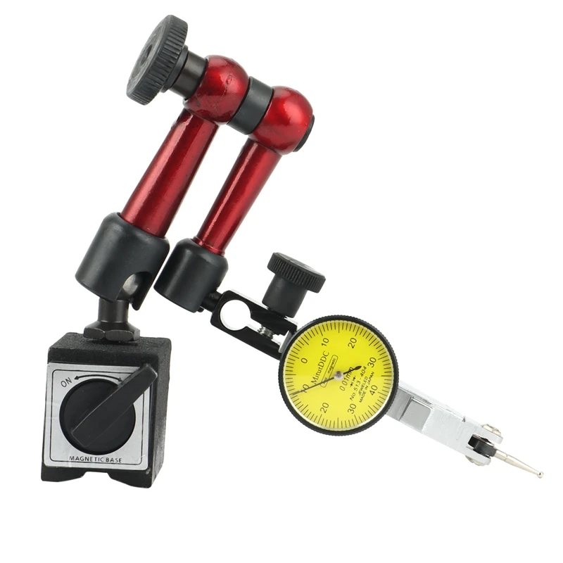 

Universal Large Dial Indicator Magnetic Stand Base Holder 0-0.8mm 0.01 Dial Test Comparator for Equipment Calibration