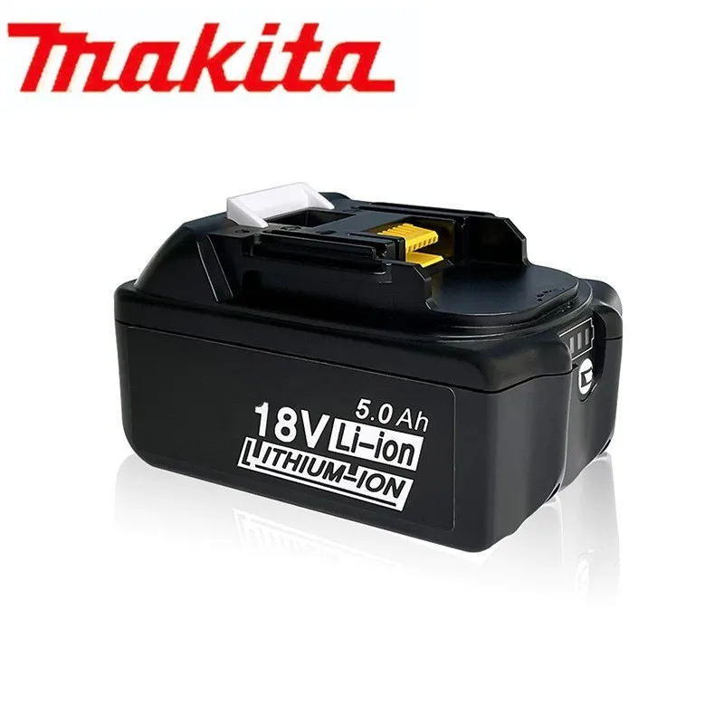 

100% Original Makita 18V 5.0Ah Rechargeable Power Tools Battery with LED Li-ion Replacement LXT BL1860B BL1860 BL1850