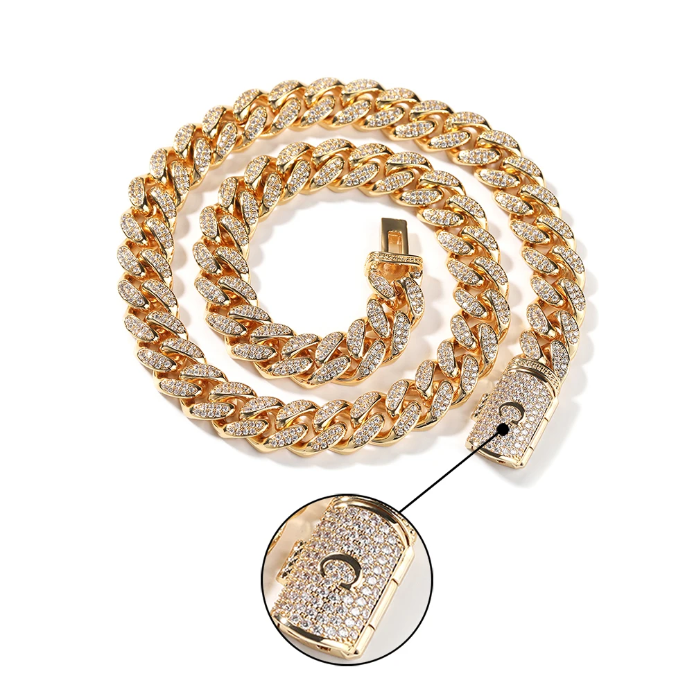 Uwin Initial On Bail 26 Letters Custom Iced Out Cubic Zirconia Necklace For Women Fashion Jewelry Gifts