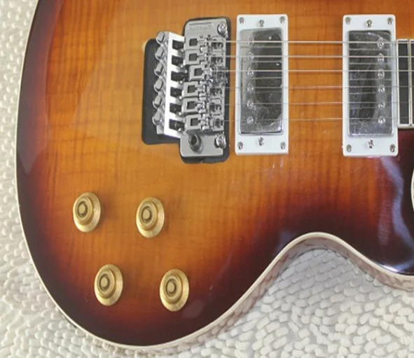 Высококачественная Заводская изготовленная на заказ Золотая электрогитара Les