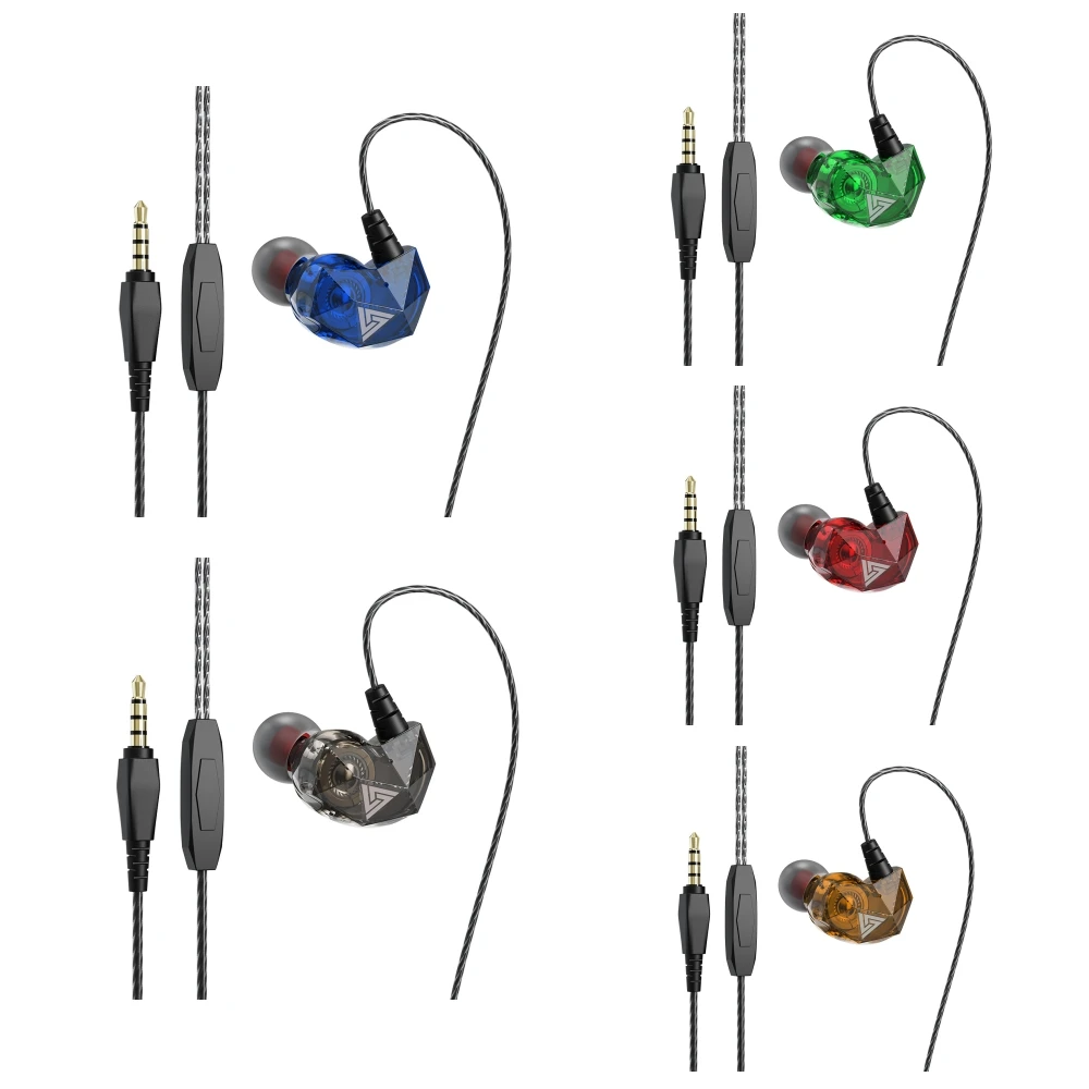 Проводные наушники HiFi стерео бас музыкант монитор геймерская гарнитура для бега