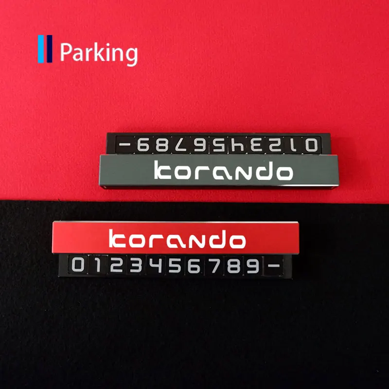 

Hidden Car Styling Parking Number Card For Ssangyong Korando Stop Card For Ssangyong Kyron Korando Actyon Rexton Lanyard Musso