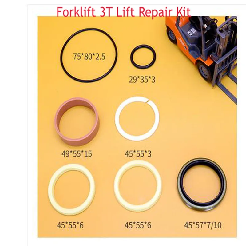 Forklift Cylinder Oil Seal Hangcha Jianghuai Tai Lifu Lift Tilt  Steering Horizontal Cylinder Repair Kit For Hangzhou Forklift