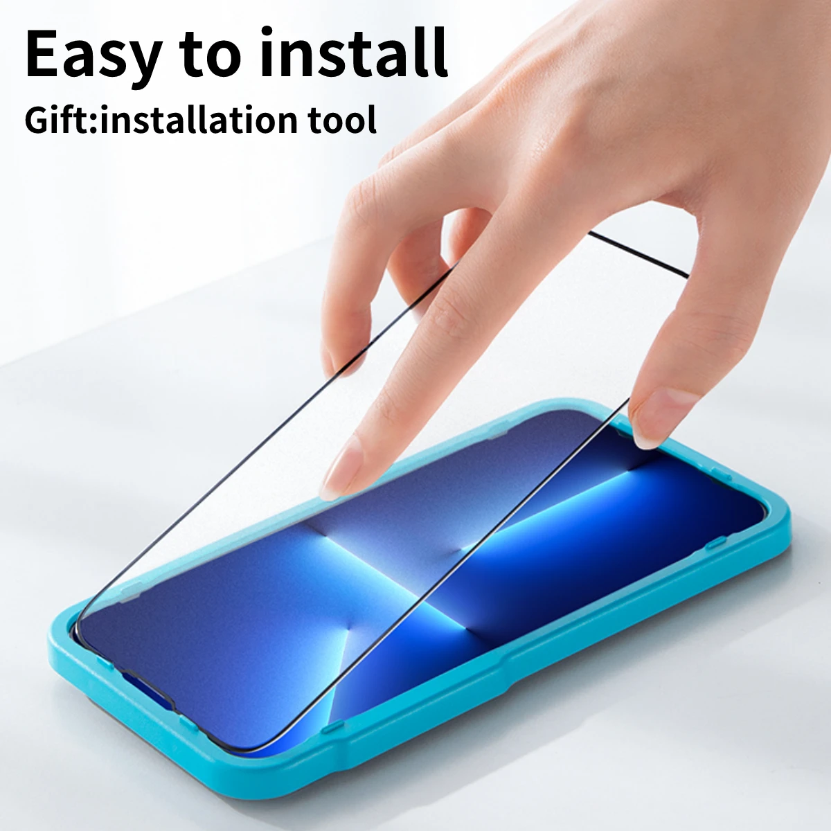 

Anjilafly 10H Screen Protector for iPhone 13 12 Pro Max Tempered Glass for iPhone 12 Full Cover HD Diamonds Protective Film