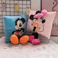 disney mickey minnie pillow plush toy kawaii cartoon anime mickey mouse car cushion plush toy childrens toys christmas gift