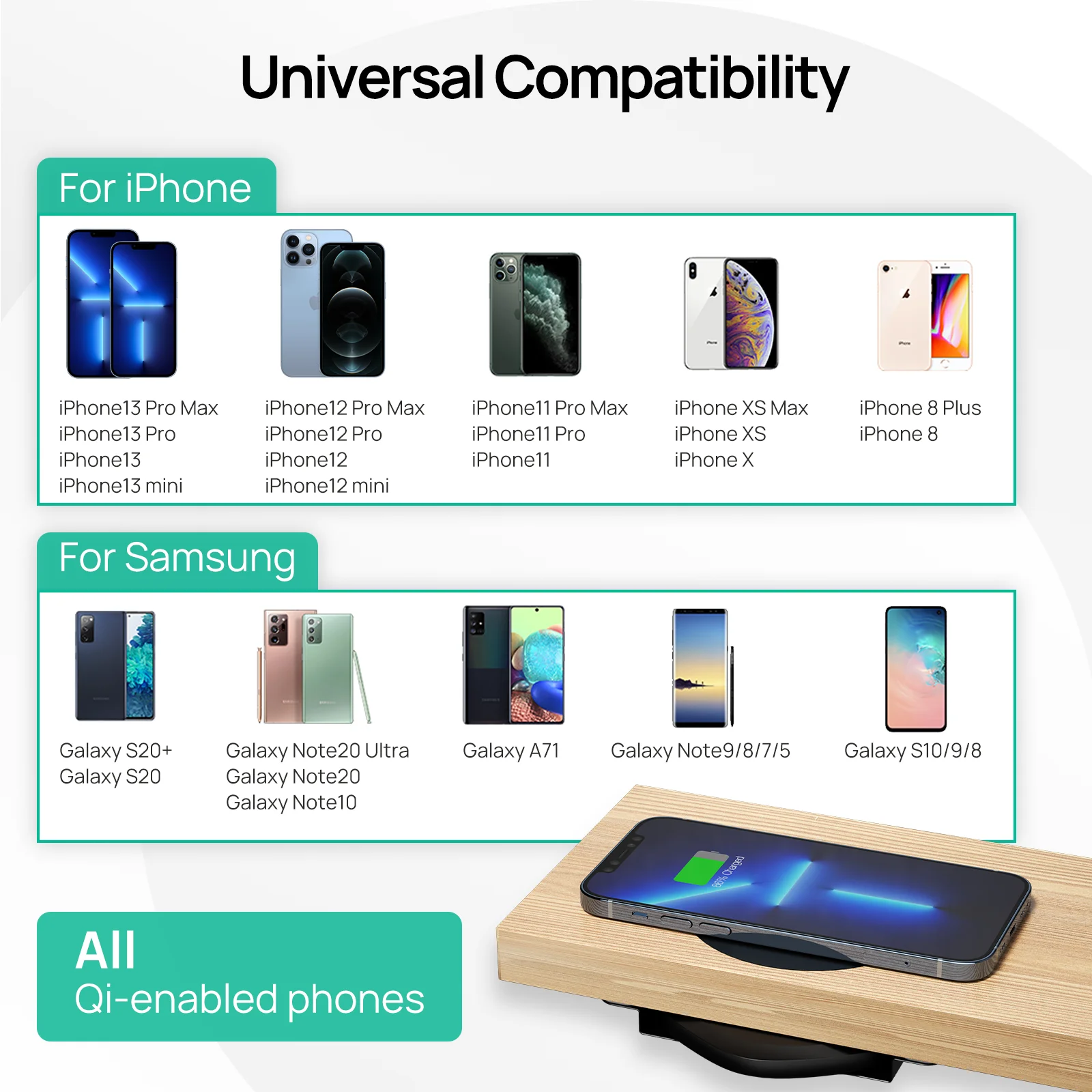 kpon invisible wireless charger 30mm under table qi charger furniture desk wireless charging station for iphone 1312x98 free global shipping