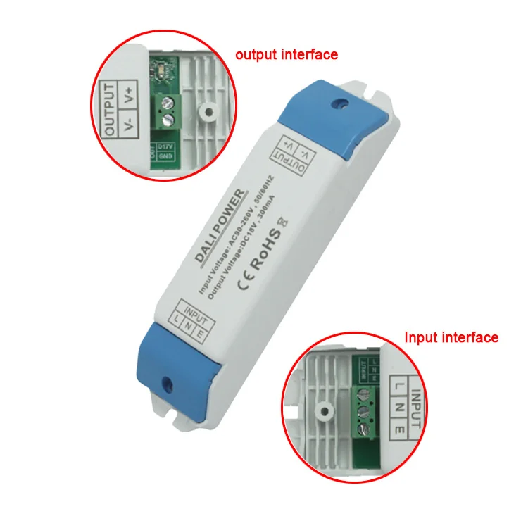 Dali Bus Power Supply Led Driver with Short-circuit Low-voltage Protection Dl-pow1 Dimmable Led Driver Led Power Supply