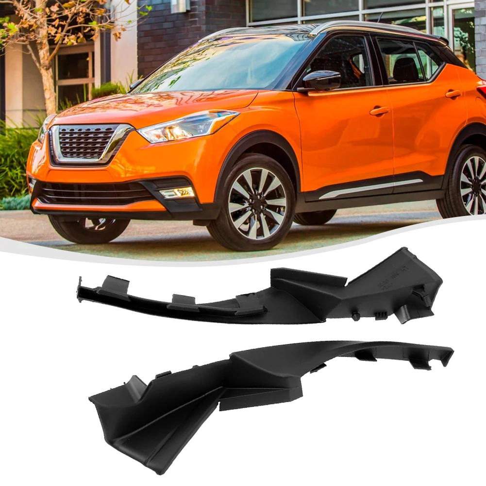 

For Nissan Kicks 2016-2020 Deflector Wiper Cowl Cover Car Accessories Plug-and-play 2pcs/Pair Black Plastic Durable