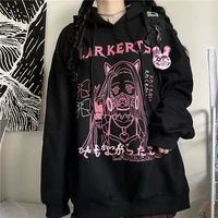 women sweatshirt oversized hoodie anime print harajuku top streetwear vintage kawaii punk pullover long sleeve goth y2k clothes